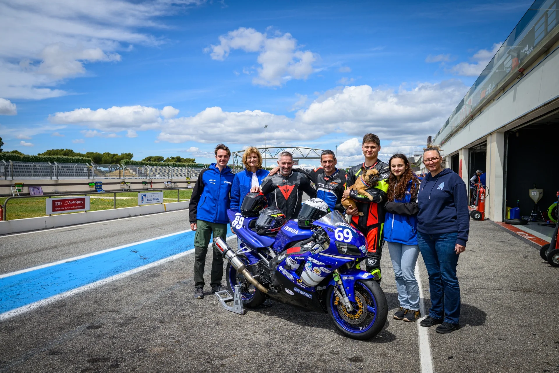 JCH Racing avec la Yamaha #69 au Circuit Paul Ricard