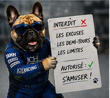 Illustration de Shelby présentant les règles du paddock